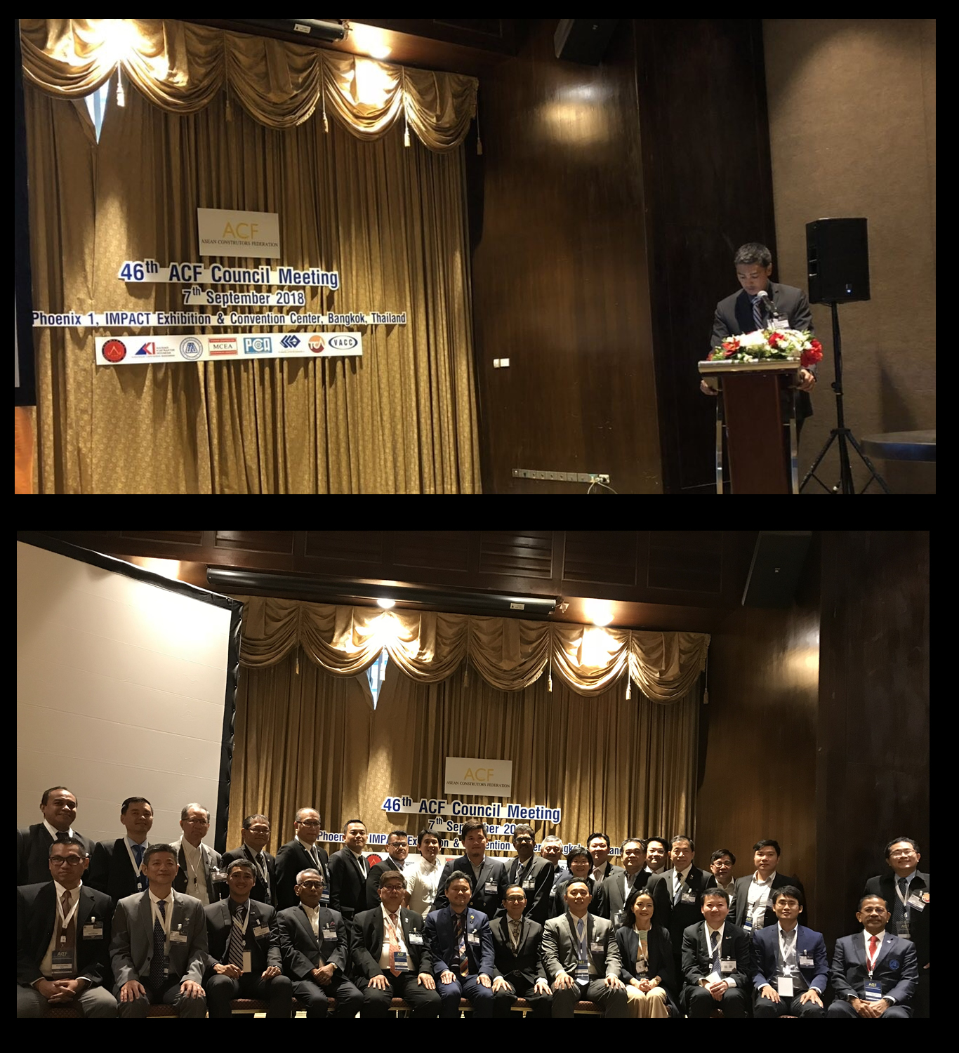 ROMAGO President Mr. Francisco "Paqui" B. Gonzalez Jr. was Head of Delegation for Philippine Constructors Association in its bi-annual meeting of the Asian Constructs association held in Bangkok Thailand last September 2018. Here he was delivering the country report.
